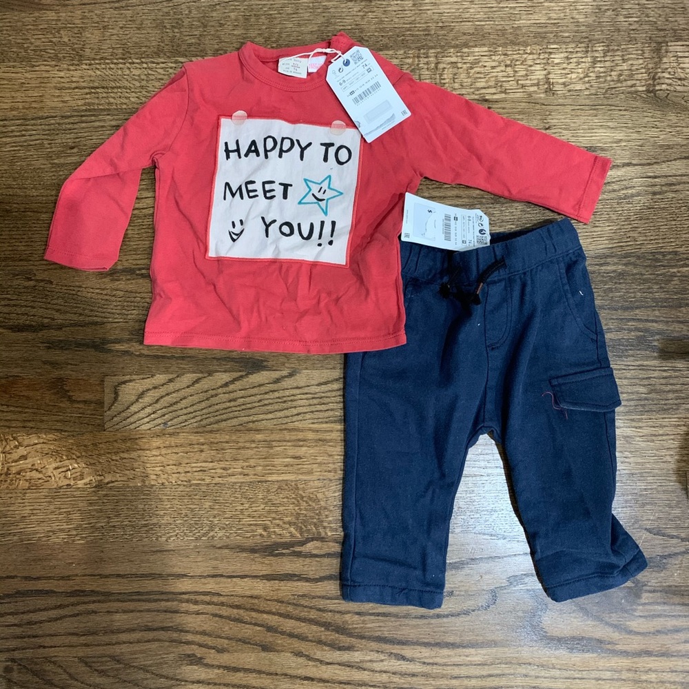 Zara baby boy outfit new with tags